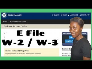 How to E-File W2 and W3 with Social Security Administration