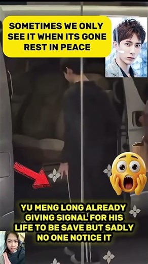 024 Yu Menglong giving sign before his death #trending #viralvideo #celebrity #ctto #yumenglong #sh