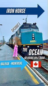48 hours on a the train from Halifax to Montreal 🇨🇦. Part 1, and 1346km of 10,000(!) of a journey across Canada entirely by rail. #trains #trainlovers #CANADA #solotravel | Rebecca Felgate