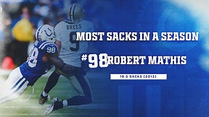 Most Sacks in a Season - Robert Mathis