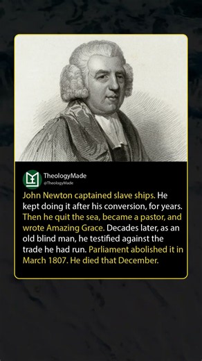 The Man Who Wrote Amazing Grace Had a Secret #AmazingGrace #History #Secrets