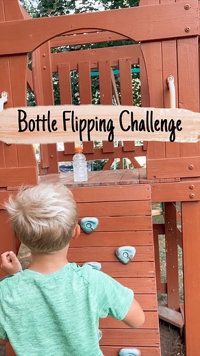 Brittany | Kids/Toddler/Baby Activities on Instagram: "My kids are obsessed with bottle flipping! So instead of playing “PIG” with a basketball, we now play “BOTTLE” with bottle flipping. How to play: 1. Take turns trying to flip the bottle 2. When someone successfully flips the bottle, everyone else gets three attempts to flip the bottle in the same location 3. If a player is unable to flip the bottle in that location, they receive a letter 4. The first player that spells “BOTTLE” loses. #famil
