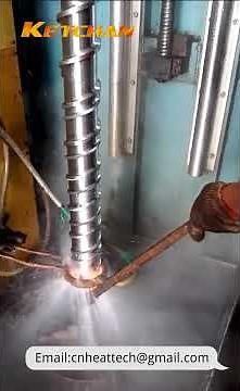 Screw Shaft Hardening with Induction Heating