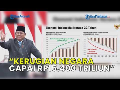 PRABOWO: KERUGIAN EKSPOR CURANG 34 TAHUN CAPAI RP 15.400 TRILIUN❗