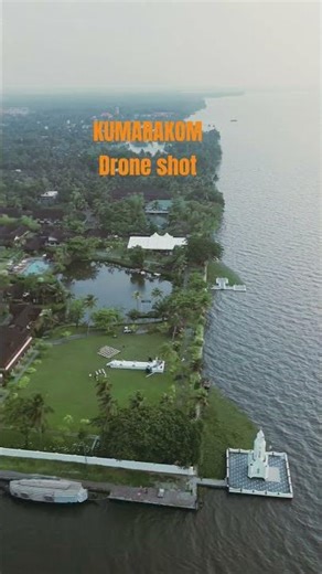 Kumarakom Kerala #alappuzha Drone View #droneview #kerala #keralabackwaters #shorts #keralanature