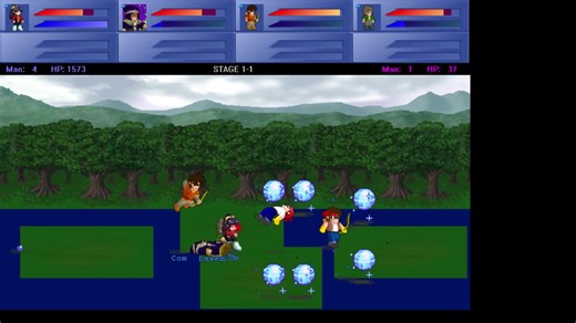 LF2 mgccl(斧头男版) 放假炮的黑法师 第一关