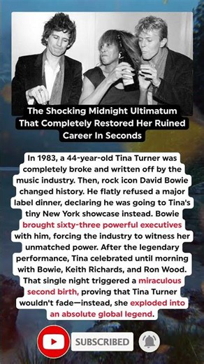 The Secret Midnight Move David Bowie Used To Save Tina Turner’s Career