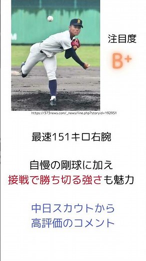 【2024ドラフト候補】鹿児島実業高 井上剣也