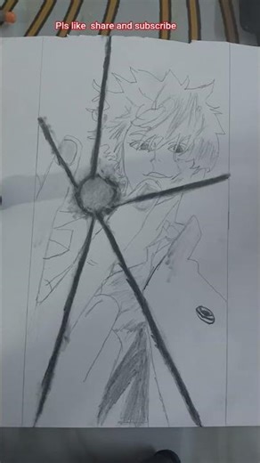 Gojo using red technique #jujutsukaisen #drawing