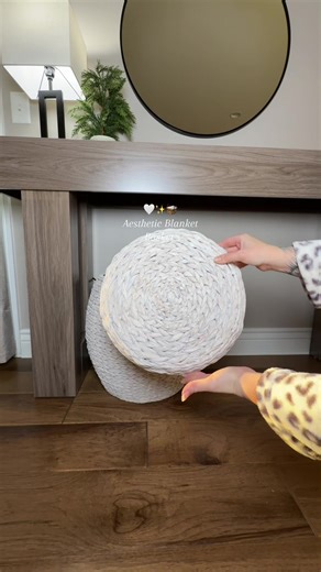 These blanket baskets are so pretty and super affordable✨🧺 #baskets #blanketbasket #homedecor #homefinds #aestheticdecor