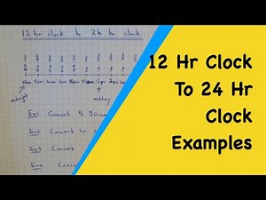 Changing normal times (12 hour times) into 24 hour clock times.
