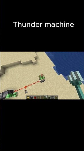 How to Make Unlimited Thunder Machine in Minecraft! ⚡ #shorts #minecraft