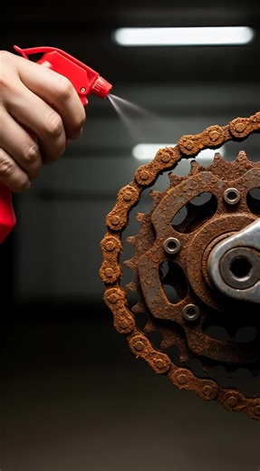 Instant Rust Removal from an Old Bicycle Chain