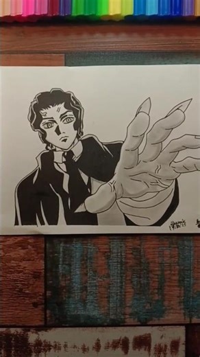 draw muzan kibutsuji 😈 #animedrawing #muzan #anime #demonslayer #muzankibutsuji