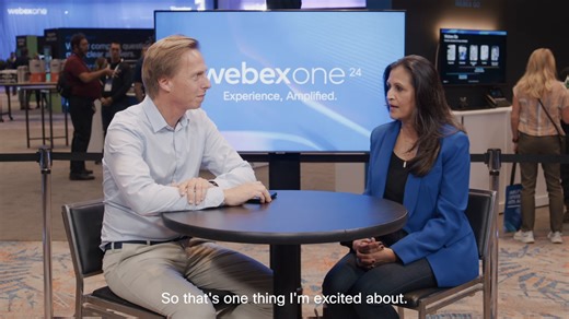 1.3K views · 12 reactions | Espen Loberg caught up with Roopam Jain from Frost & Sullivan at WebexOne, who gave insights on the advances in intelligent experiences, including spatial meetings. | Webex | Facebook