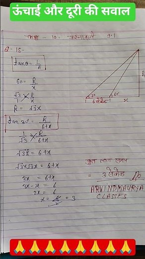 Class 10 Maths Chapter 9.1 Question 15 /कक्षा 10वीं गणित अध्याय 9.1 प्रश्न 15 #क्लास10th #math