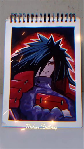 Madara Uchiha realistic drawing 🥵. #shorts​