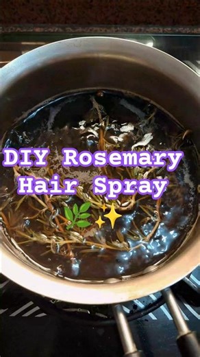 DIY Rosemary Hair Spray at home 🌿✨️ | Rosemary for hair #rosemary #rosemarybenefits #ytshorts