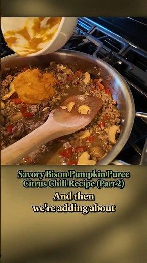 Savory Bison Pumpkin Chili with Keto Chow 🔥 Easy Hearty Recipe