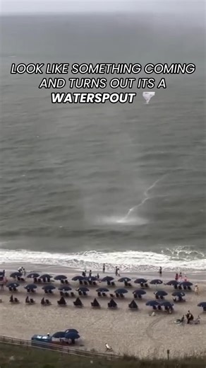LOOK LIKE SOMETHING COMING....AND TURNS OUT ITS A WATERSPOUT 🌪️