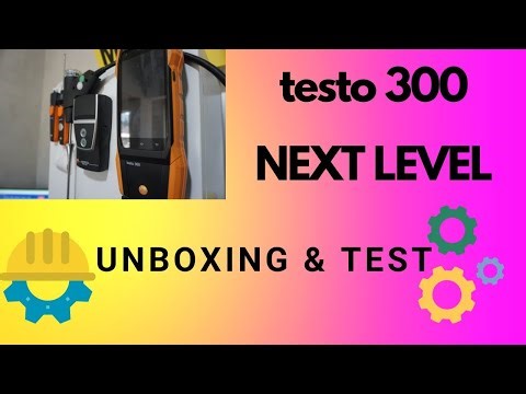 Flue gas analyzer Testo 300 NEXT LEVEL - unboxing & test #testo #installer #centralatermica