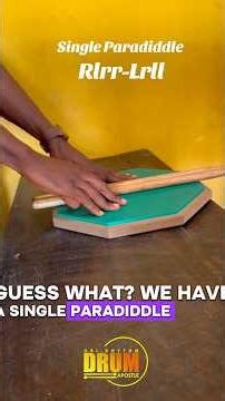 HOW TO PLAY SINGLE PARADIDDLE || STROKES || RUDIMENTS || #drums #drumclass #drums #drumming