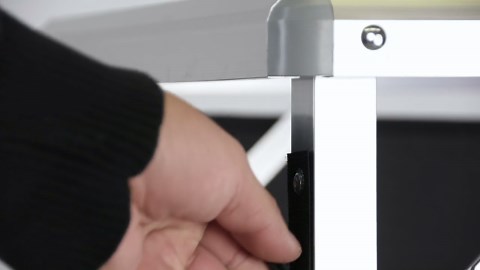 GoBar Portable Bar Table for Events - Pop Up Mobile Bartending Station with Travel Carrying Case - Black