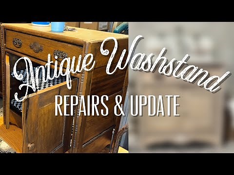 Antique Washstand Repairs and Update | Elegant Upgrades