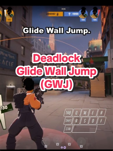Что такое Glide Wall Jump (GWJ) и как его делать? #Deadlock #Lockify #movement