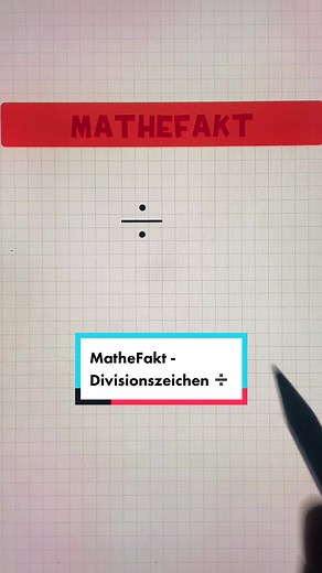 MatheFakt - Divisionszeichen ➗