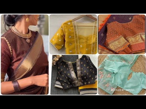 Latest Blouse Designs For Silk Sarees 2026|| Blouse Embroidery Designs|| #Latest Blouse Designs 2026