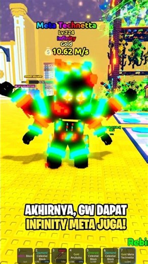 FINALLY!! Got My First Infinity META! #roblox #short