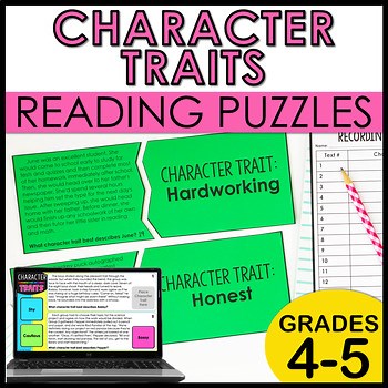 Character Traits Puzzles | Printable and Digital Character Traits Activity