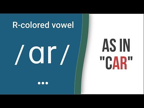 R-Colored Vowel Sound / ɑr / as in "car" – American English Pronunciation