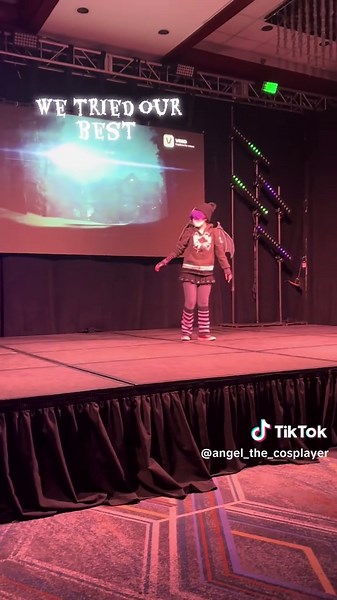 Cosplaying as Angel Dust at Derpycon 2025