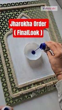 Jharokha Order Final Look / How To Make Jharokha / Diy Jharokha #mirrorart #Jharokha #diy #shorts