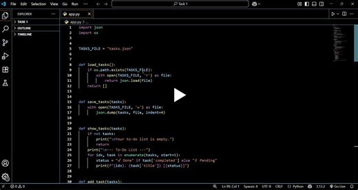 #codsoft #internship #python #webdevelopment #productivity #softwaredevelopment #coding | Sanjanareddy Argula
