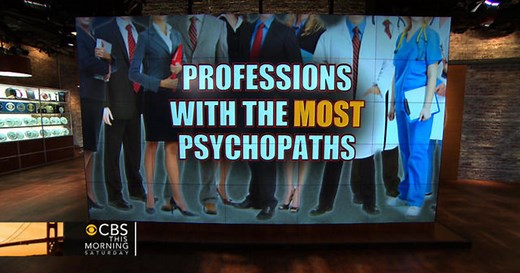 What jobs have the most psychopaths?