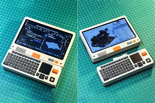 Raspberry Pi-Powered Consolo Cyberdeck Has Modular Design, 7″ Touchscreen