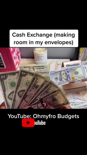 How I organize my cash envelopes with a quick bill exchange