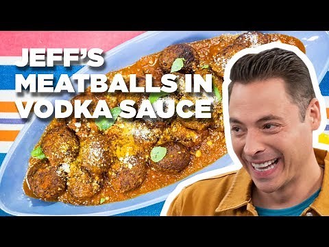 Jeff Mauro Makes Italian Meatballs in Vodka Sauce | The Kitchen | Food Network