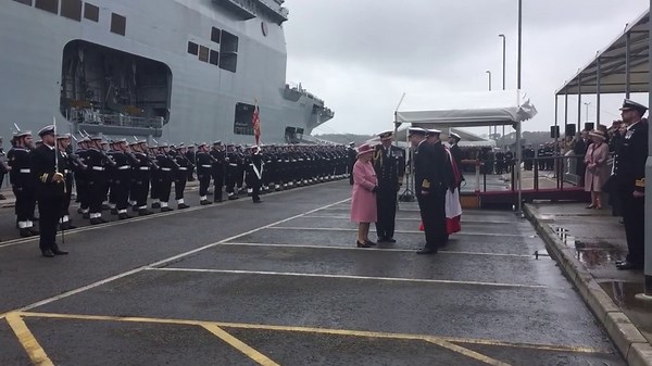 The Queen attends decommissioning ceremony for HMS Ocean