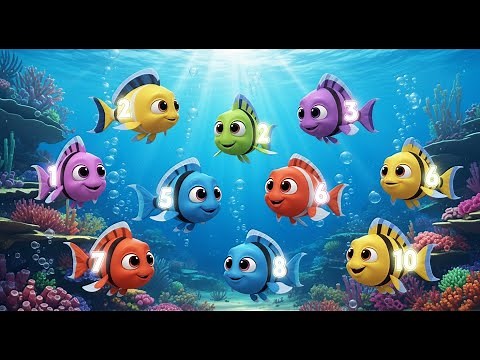 Counting Fish in the Ocean 🐠🌊 | Numbers Song for Kids | Learn to Count 1 to 10