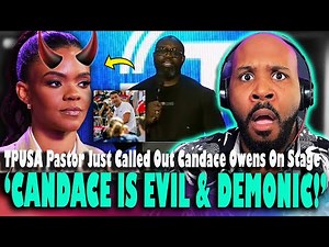 'SHE'S EVIL & DEMONIC!' TPUSA Faith Pastor Calls Candace Owens Evil LIVE ON STAGE!