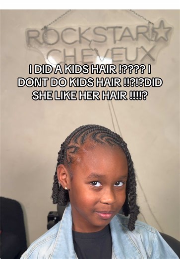 Should I start doing kids now !?!?I love this hair from @Mayde Beauty #blackbraider #greenscreenvideo #fyp #atlbraider #braidersontiktok
