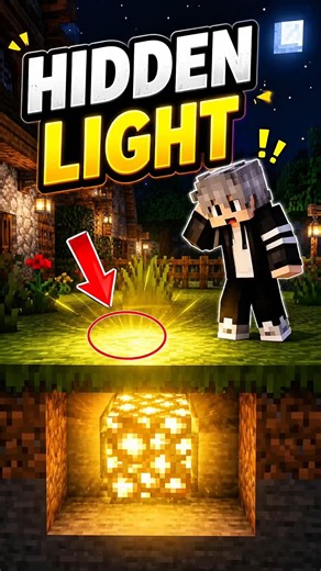 Hidden Underground Light in Minecraft ✨