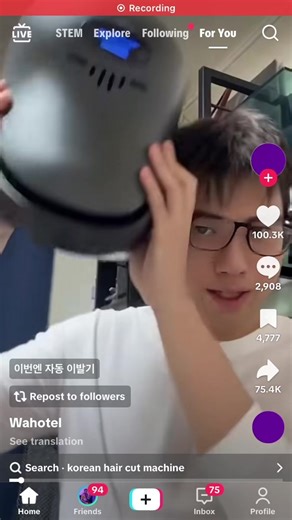 Korean Hair Cut Machine ASMR: Experience Effortless Trimming