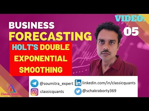 5. Double Exponential Smoothing (Holt's method) | Business forecasting #demand #forecast