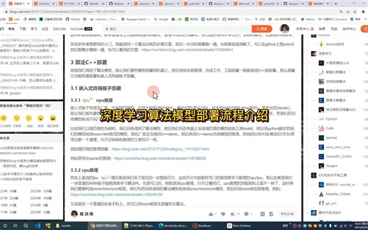 深度学习算法模型部署流程介绍--算法模型转换--算法模型C++推理