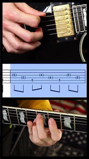 Puddle of mudd - Blurry | HARMONICS RIFF slow tutorial with TAB #shorts